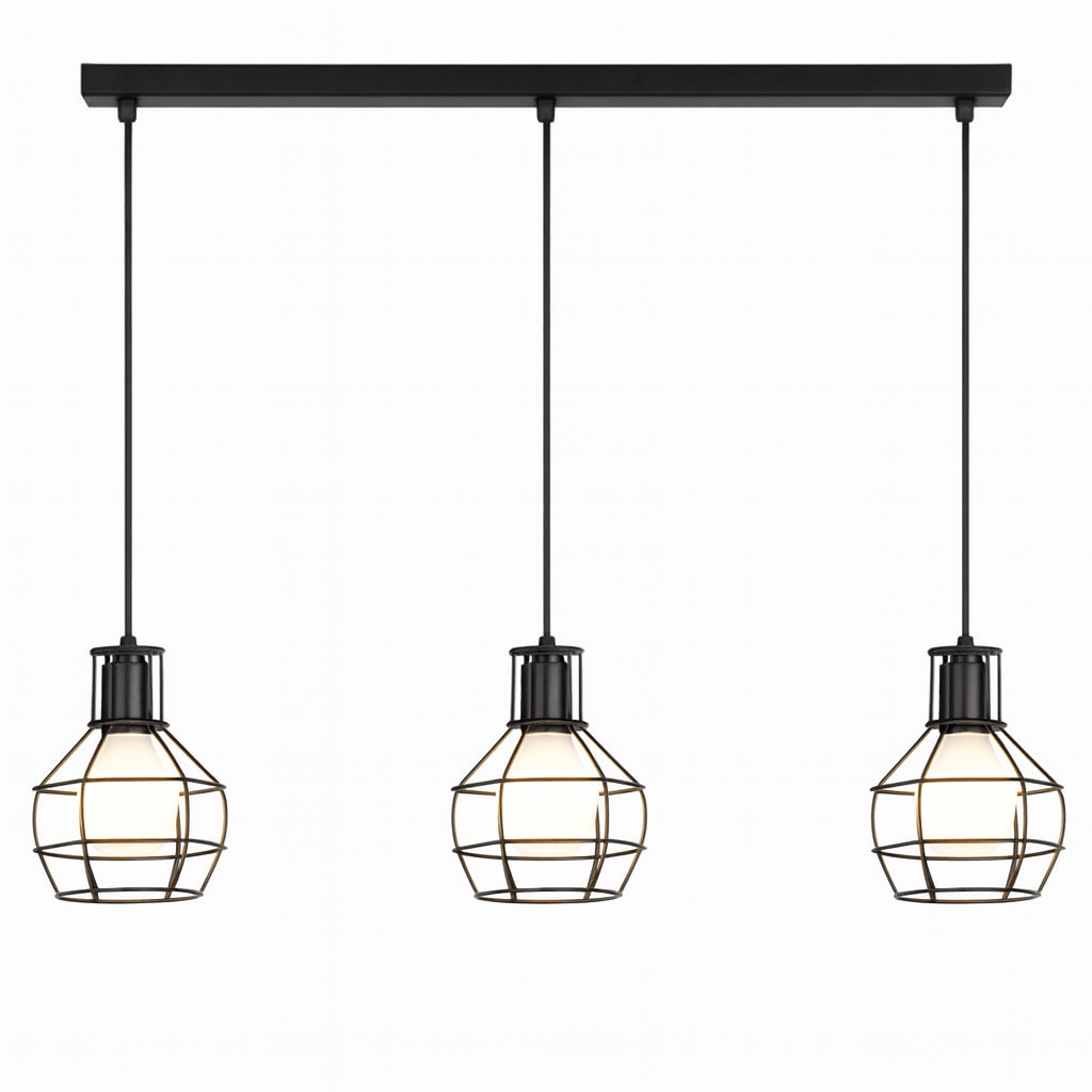 Lámpara colgante de 3 copas