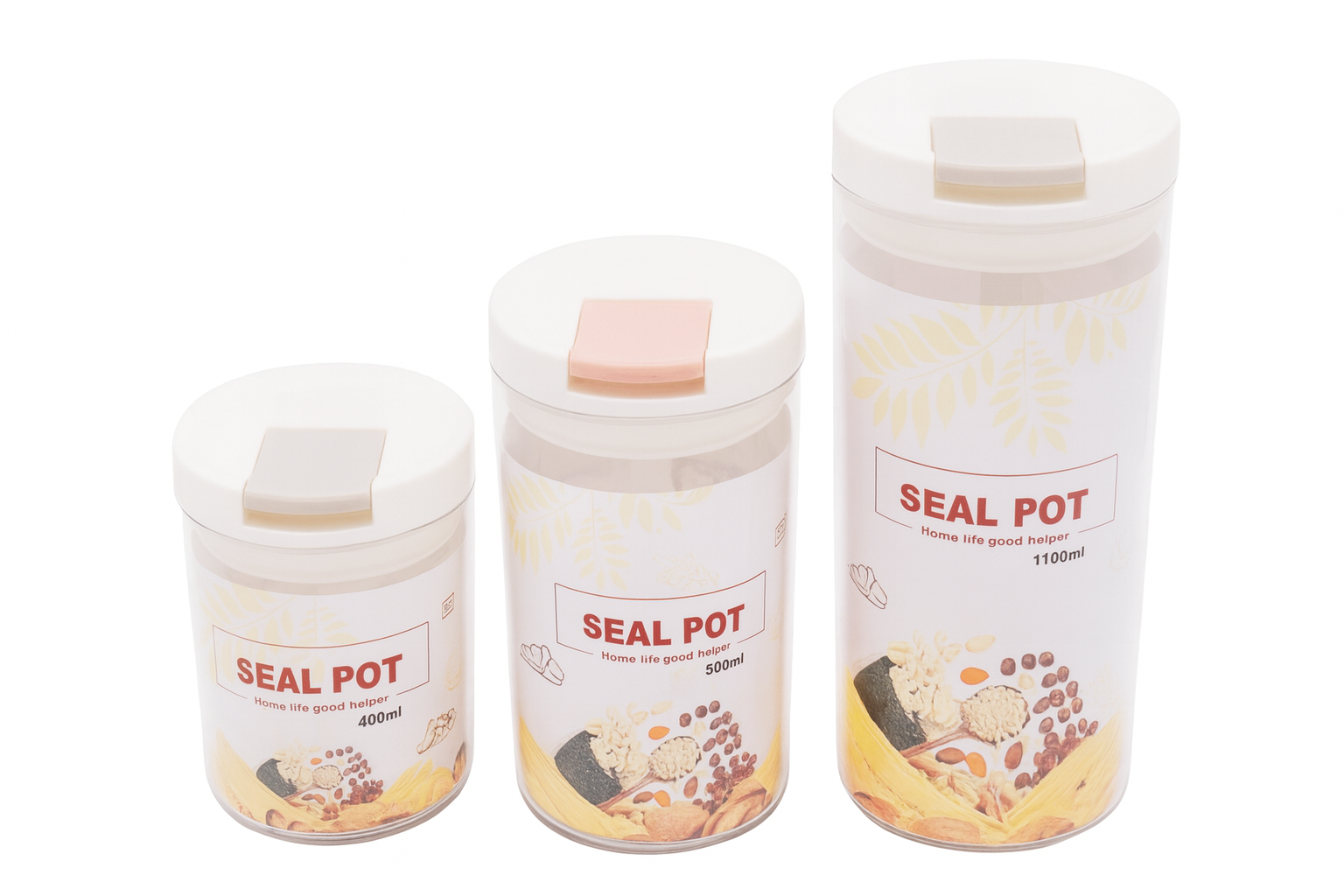 Frasco plástico con tapa hermética