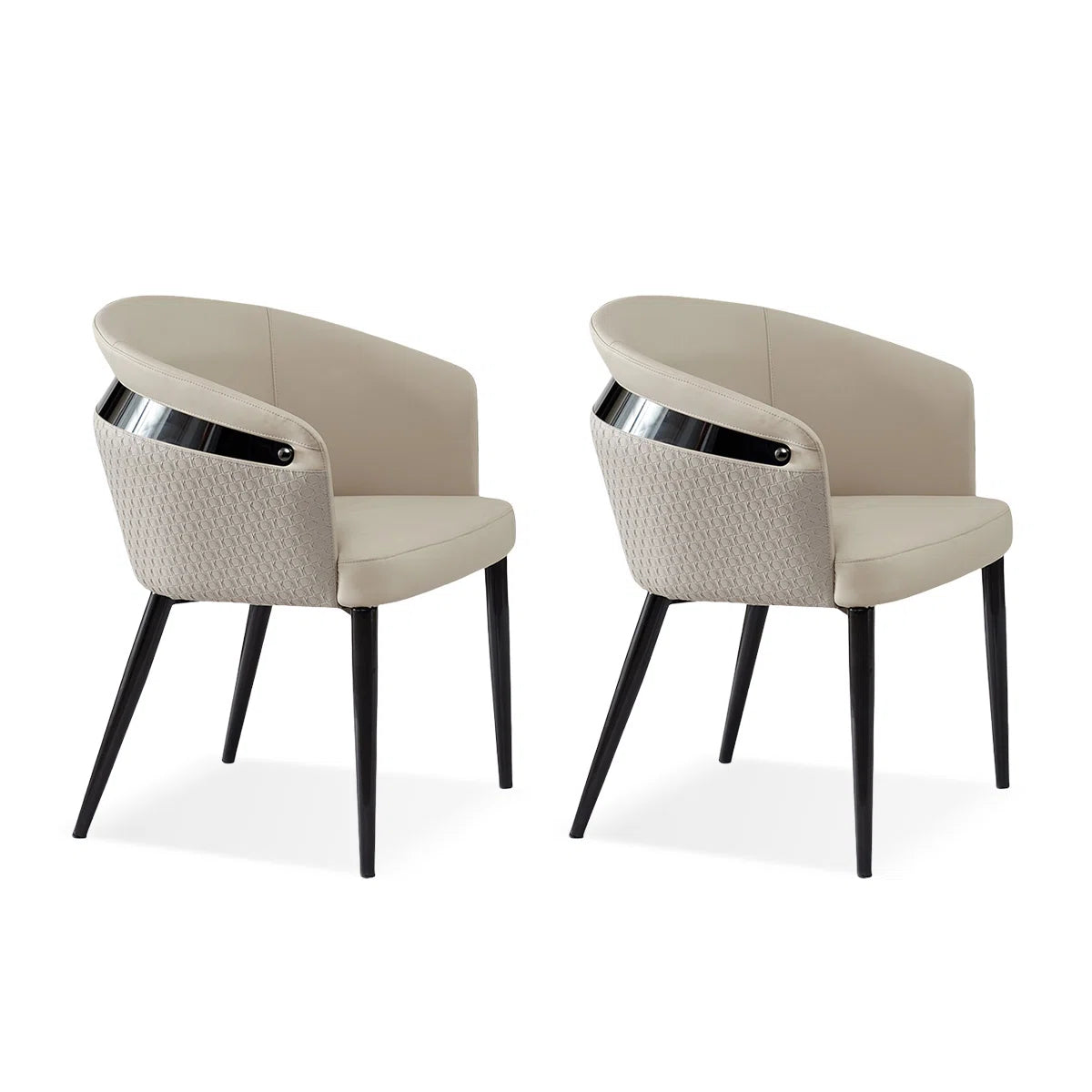 SILLA  – Cuero Sintético + Metal + Tela | Moderna, Elegante y Súper Resistente