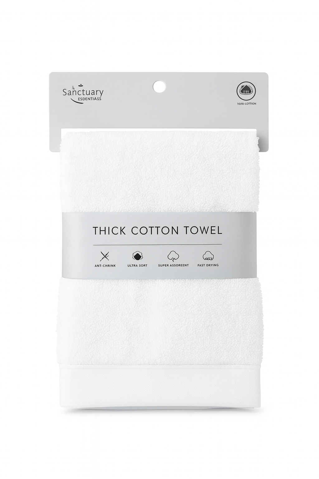 Toalla facial de tela