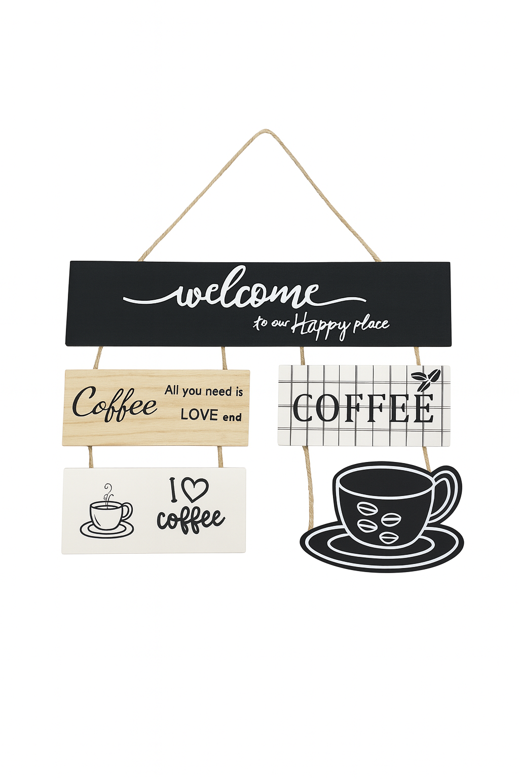 ADORNO DECORATIVO DE MADERA PARA PARED  – Natural, Elegante