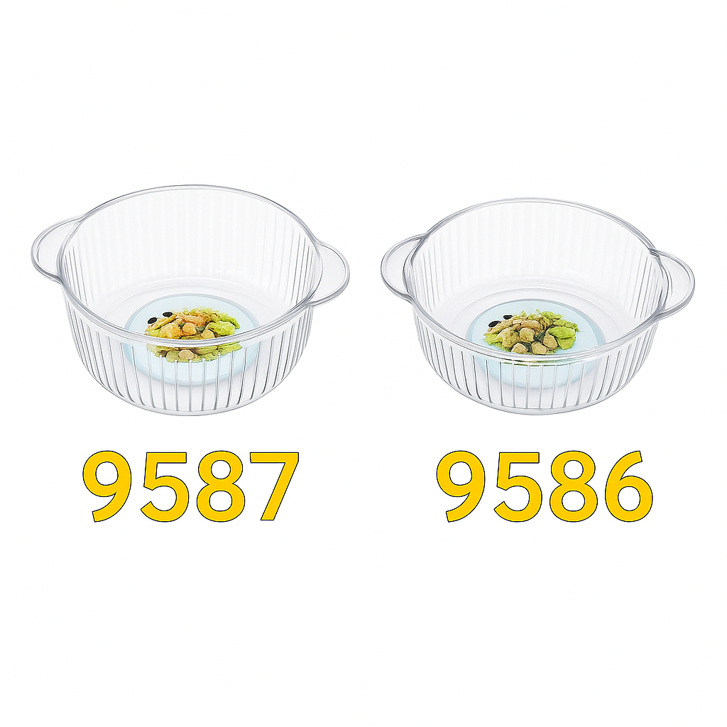 Bowl para Ensalada– Plástico | 22,5 × 19,5 × 12,5 cm