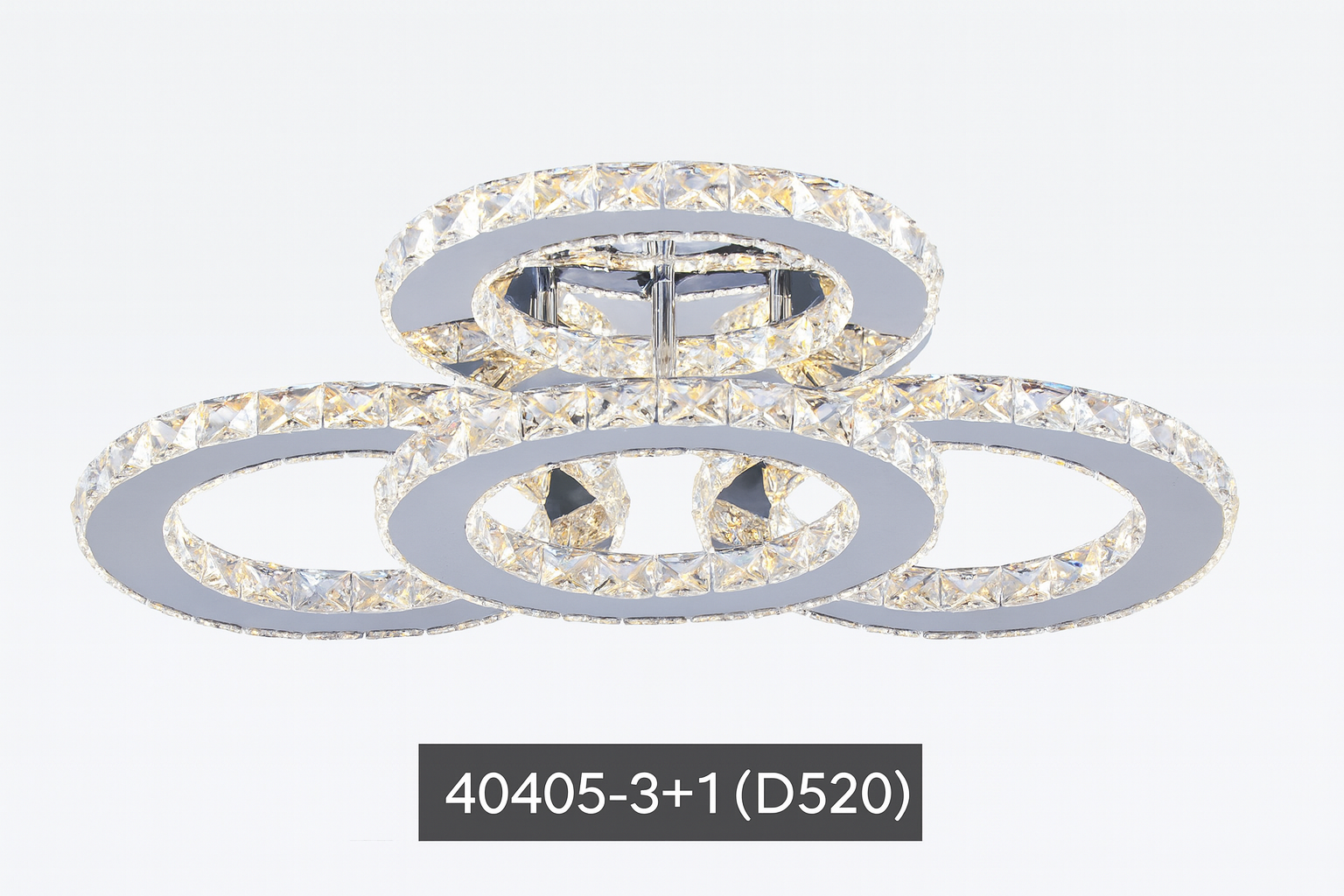 Lámpara Colgante de Cristal con Control Remoto