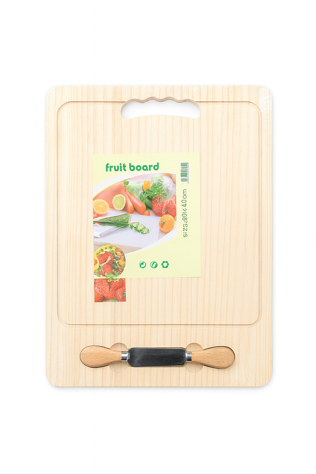 Tabla de bambú para queso 24*34*1.5cm