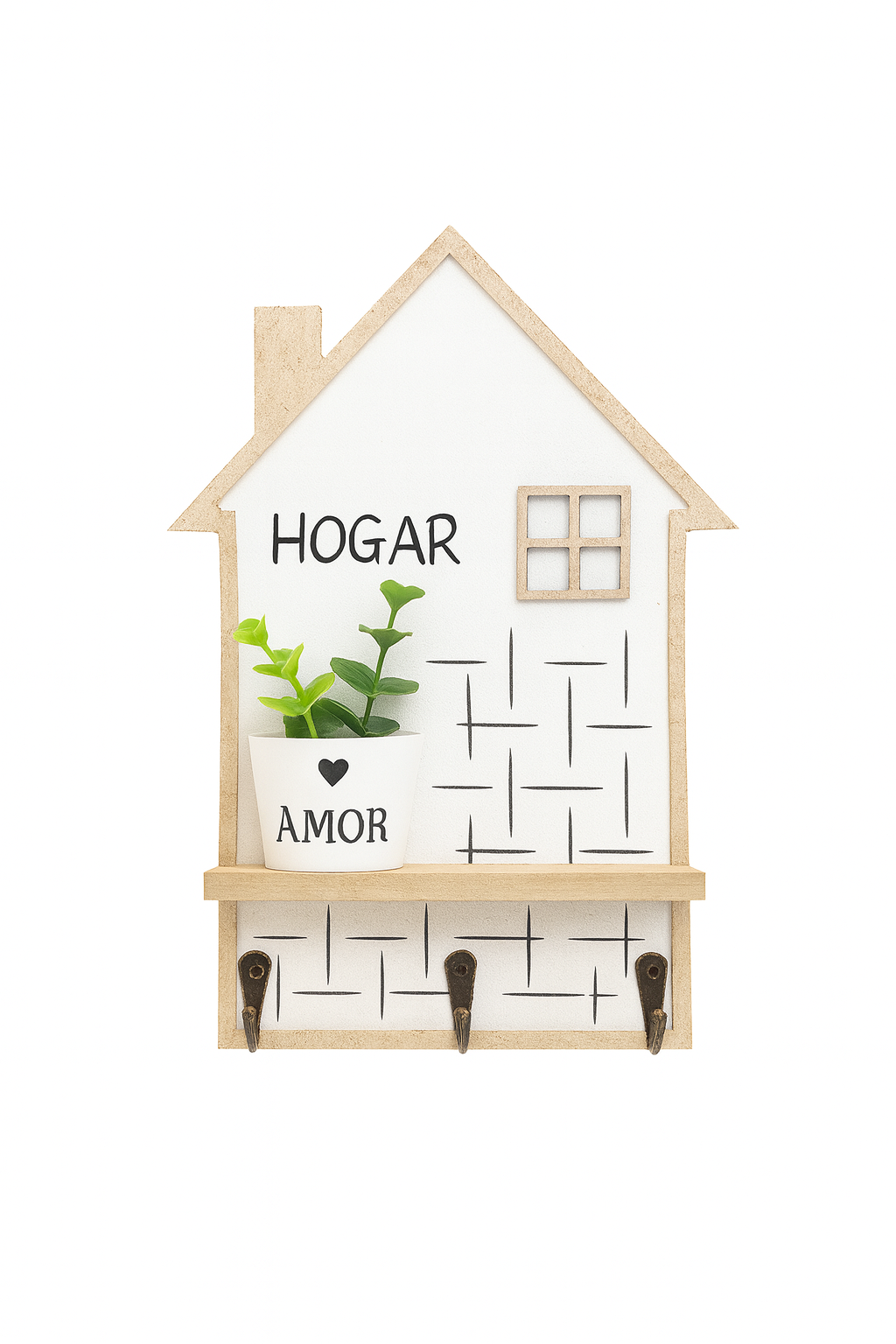 ADORNO DECORATIVO DE MADERA PARA PARED  – Natural, Moderno y Súper Resistente