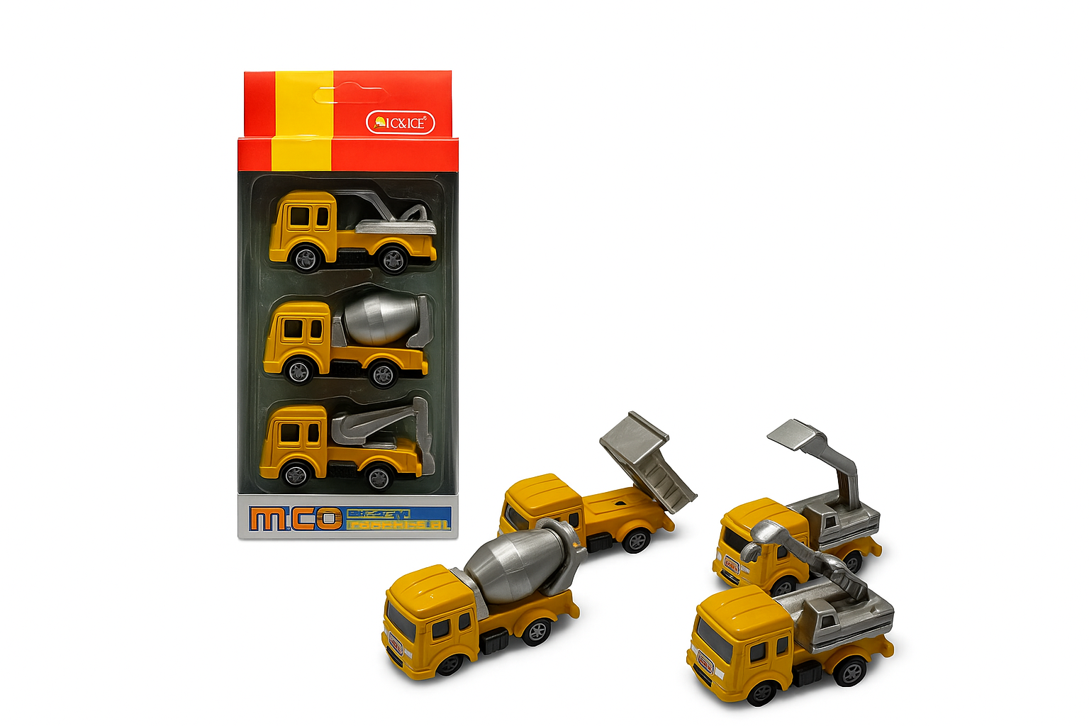 Juguete de vehículo de construcción para niños, de plástico resistente, educativo y divertido