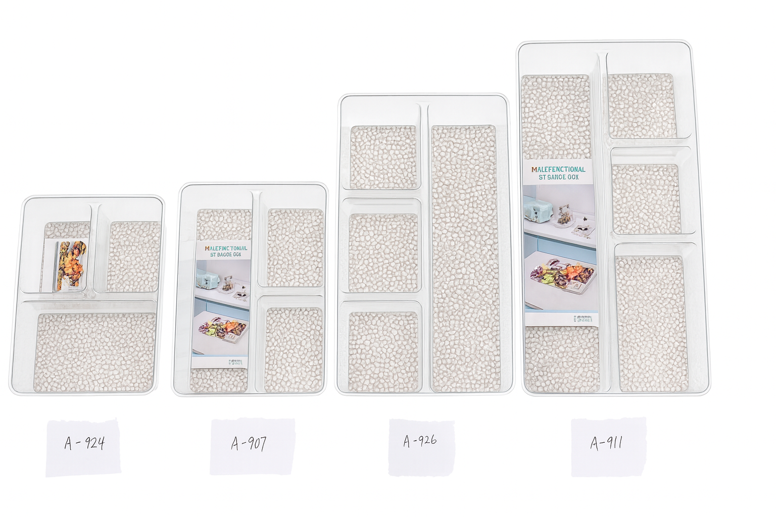 Caja de Almacenaje– Plástico Multiuso | 30,5 × 20,5 × 5 cm