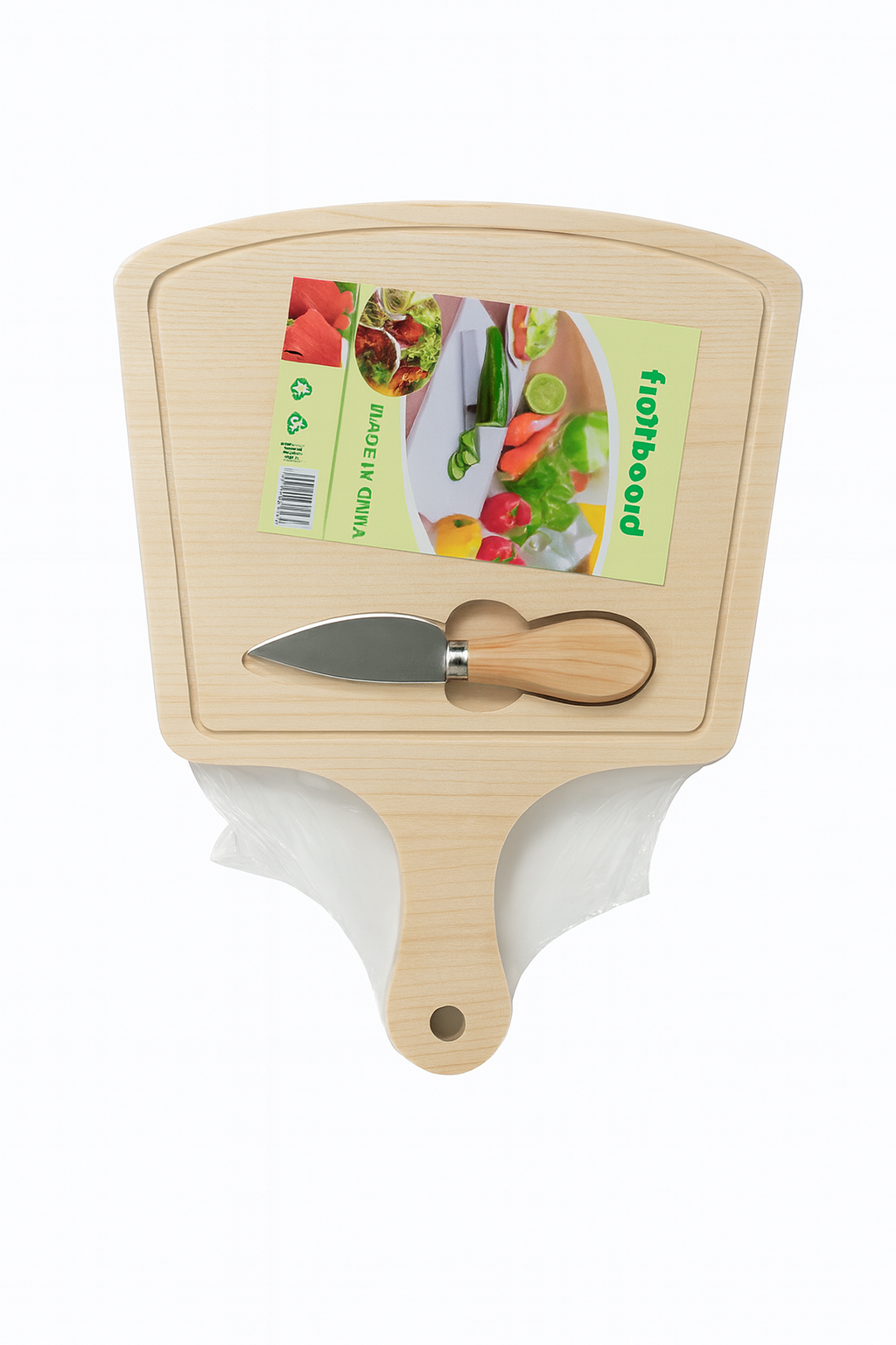 Tabla de bambú para queso 24*34*1.5cm