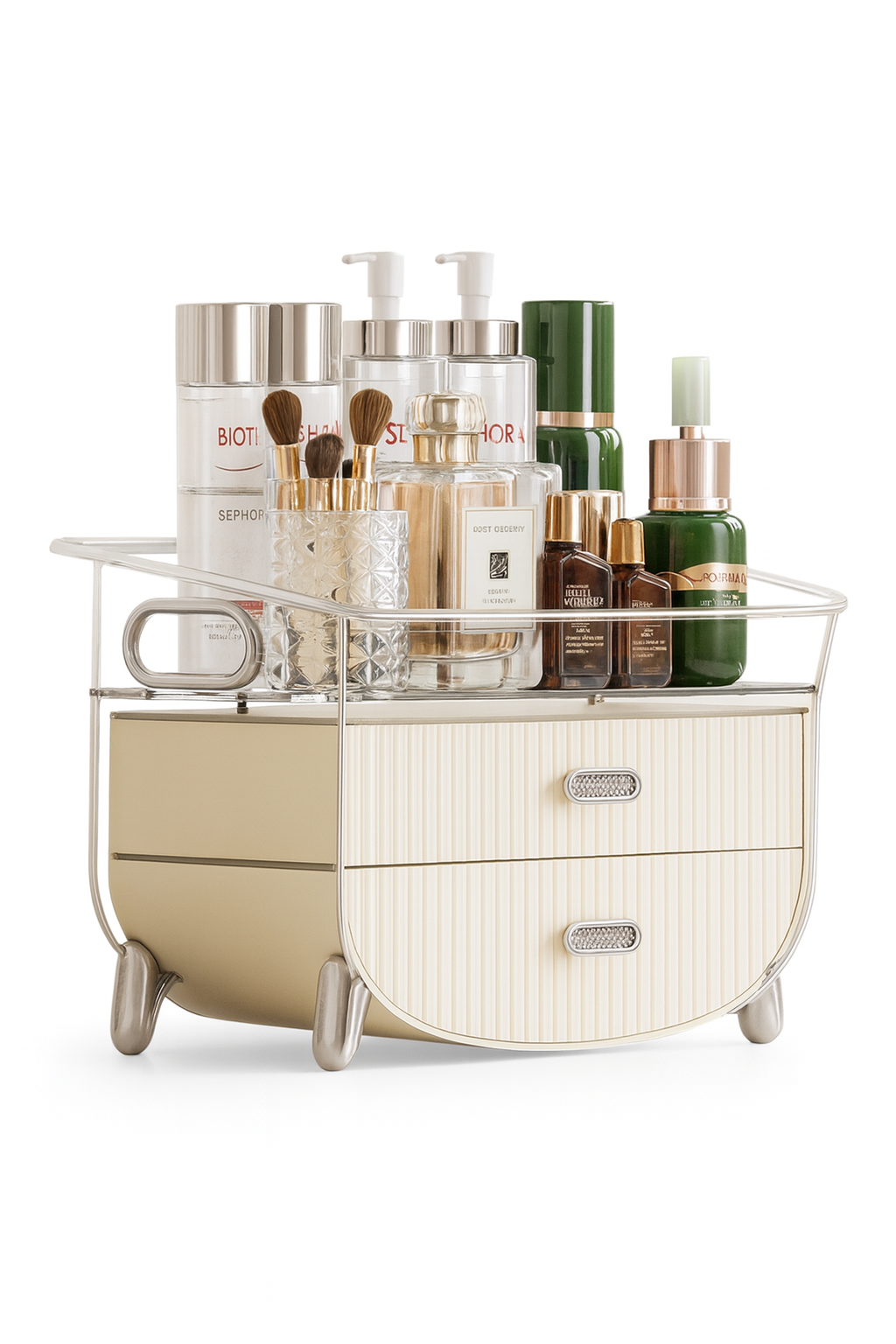 Caja organizadora de maquillaje