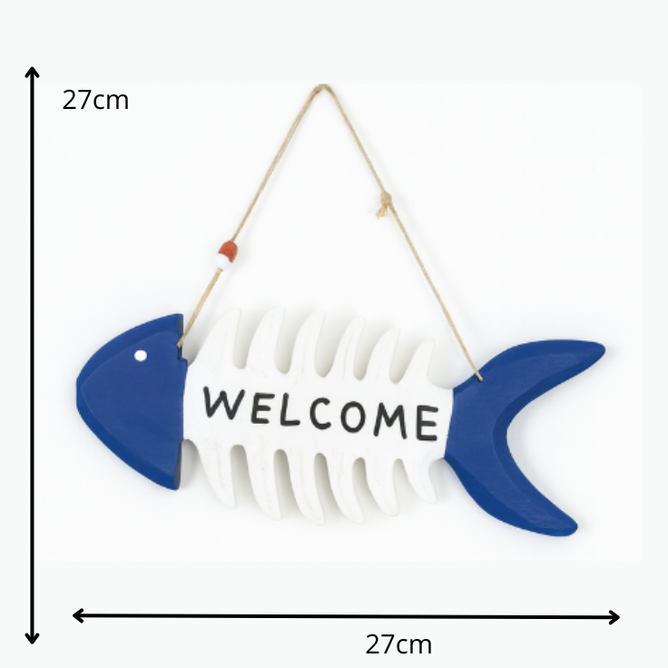 ADORNO COLGANTE DE PEZ  – Toque Marino, Natural y Súper Decorativo