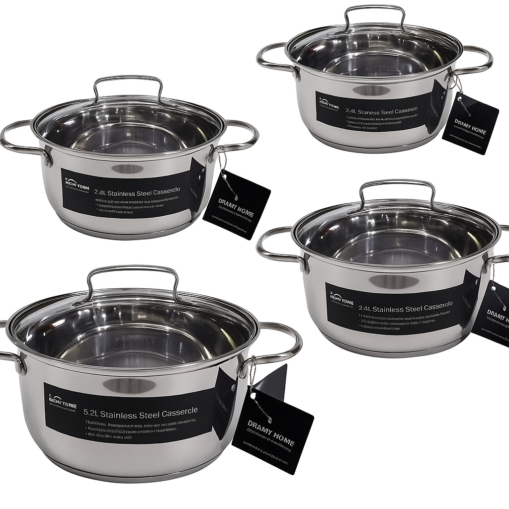 Olla de Acero Inoxidable – 20 cm