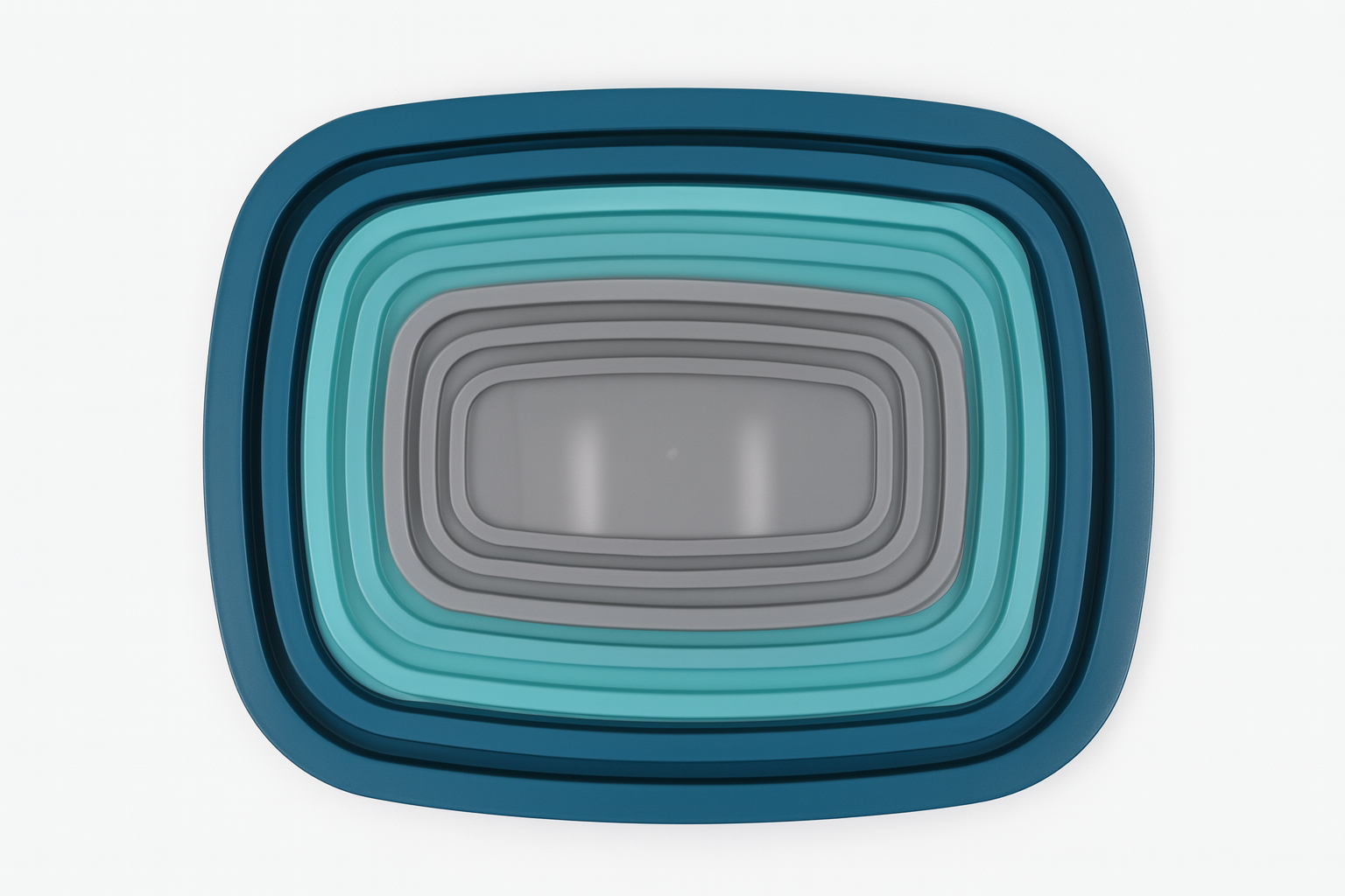 Set de 7 taperes plásticos con tapa hermética | Diferentes tamaños