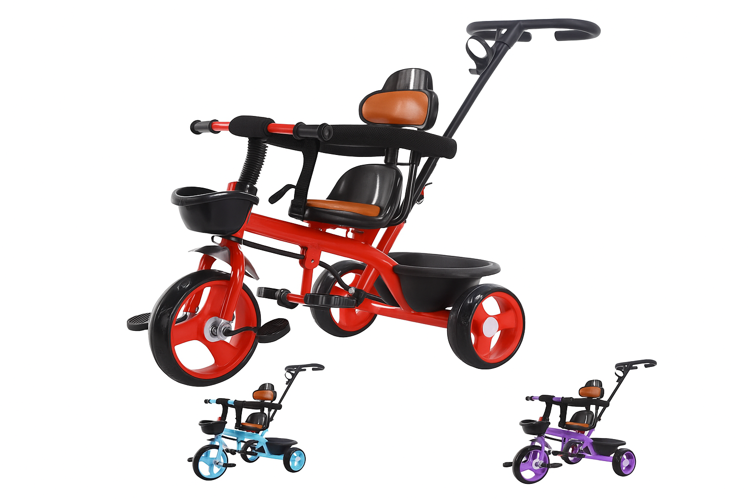 Triciclo para niños, resistente, estable y divertido