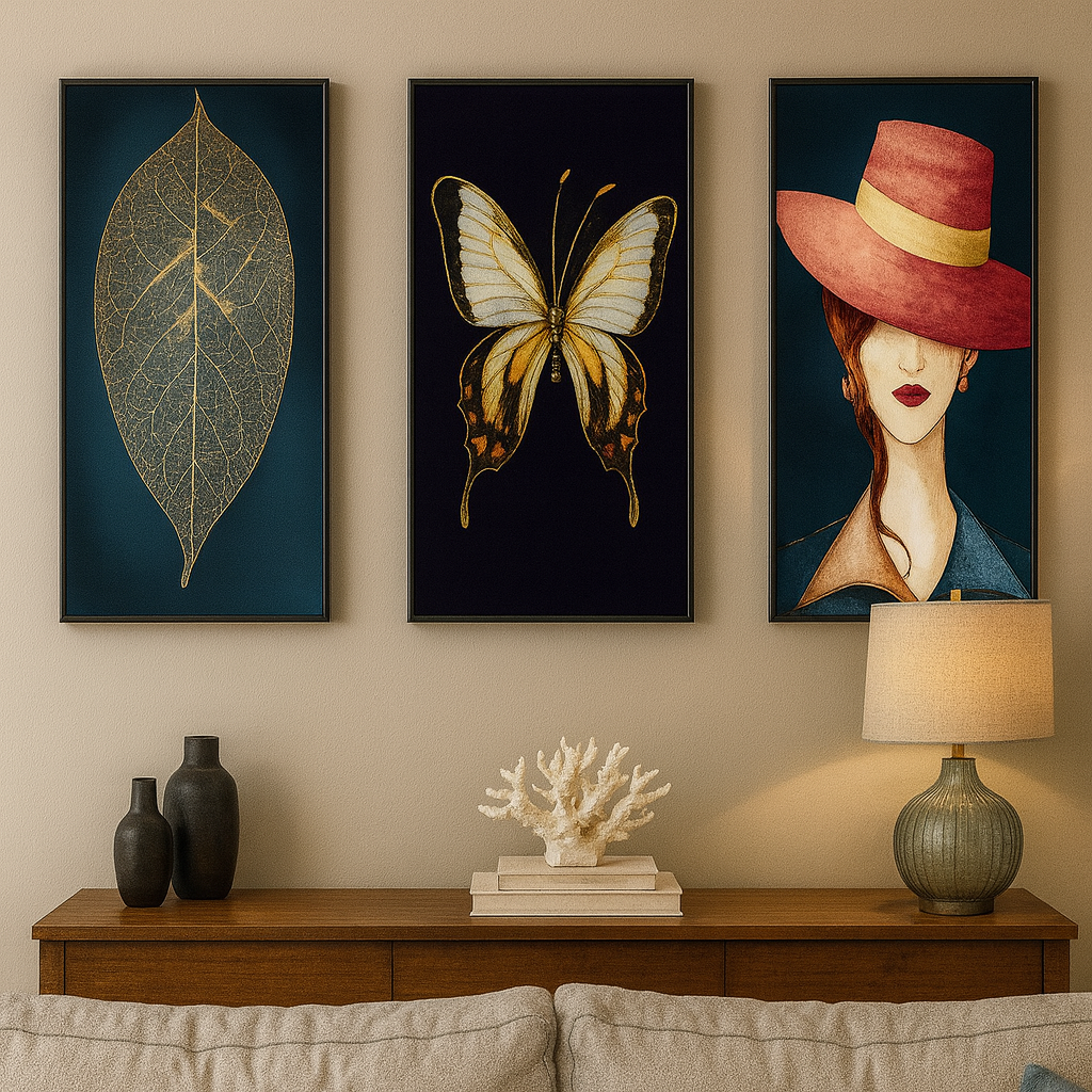 Cuadro decorativo modelo  30×40 cm, diseño moderno para decoración de interiores