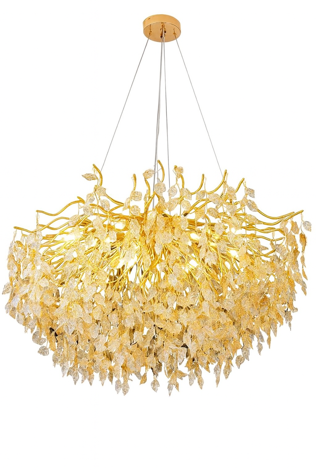 Lámpara colgante de cristal