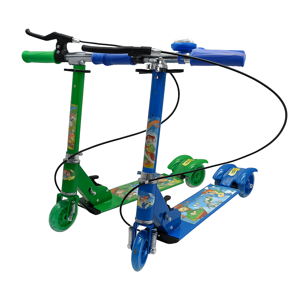 Patinete para niños, plegable, estable y divertido.