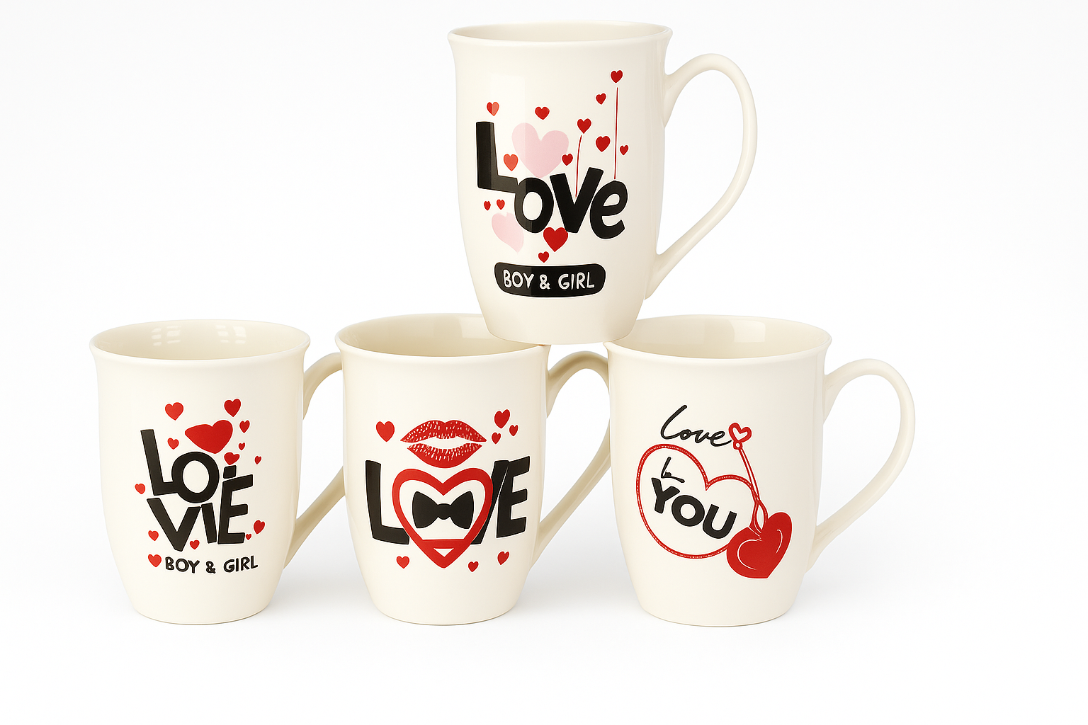 Taza de cerámica | Variedad de colores – 9.5 × 10.8 cm – Modelo CRM-XYTC012