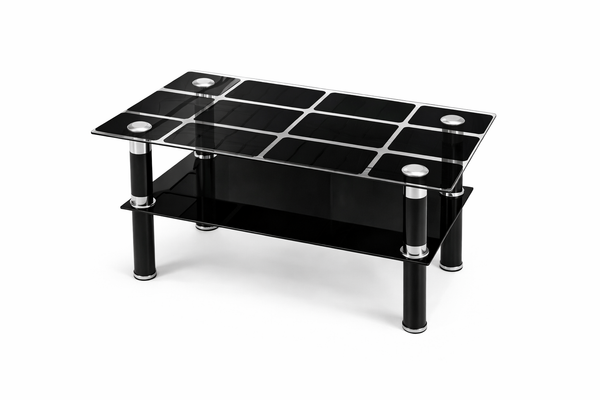 Mesa de Centro de Vidrio y Metal