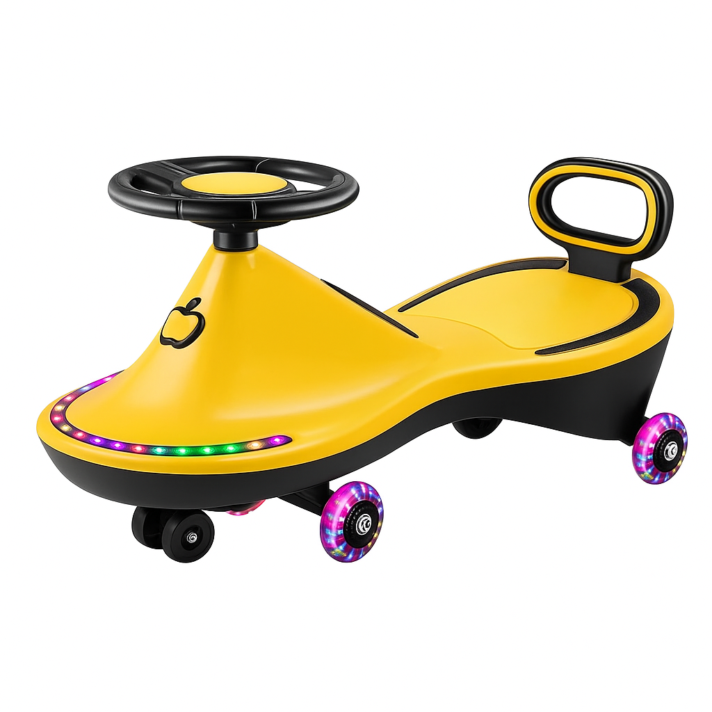 Carrito giratorio para niños resistente, seguro y lleno de diversión. 