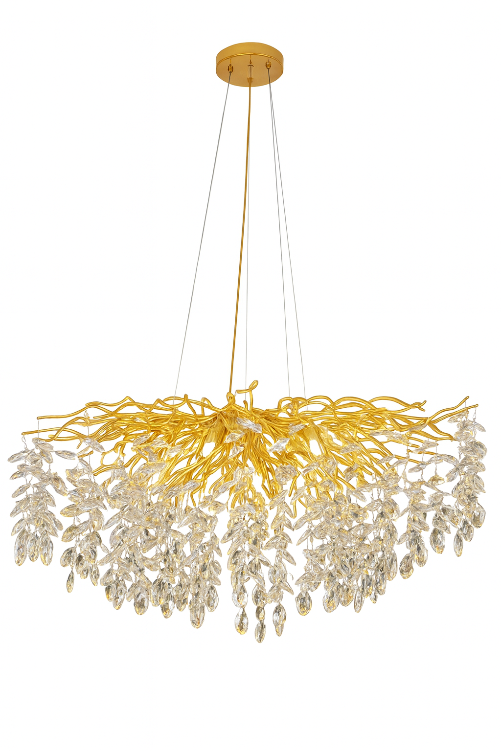 Lámpara colgante de cristal