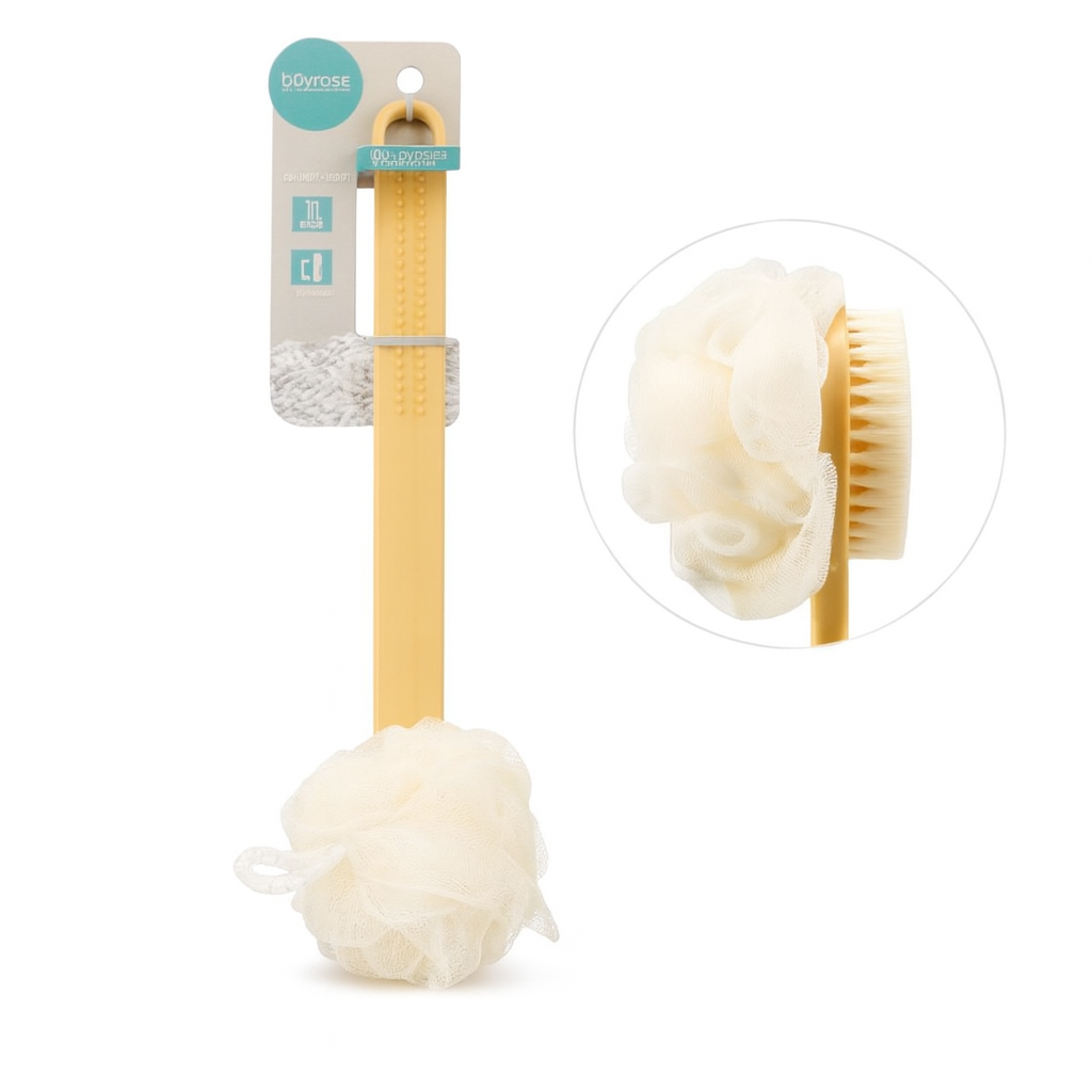 Cepillo de ducha para espalda con mango