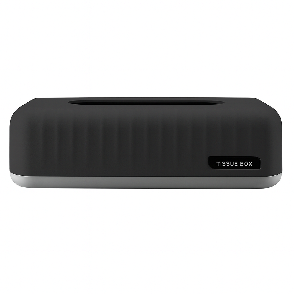 Caja de servilletas, negra.