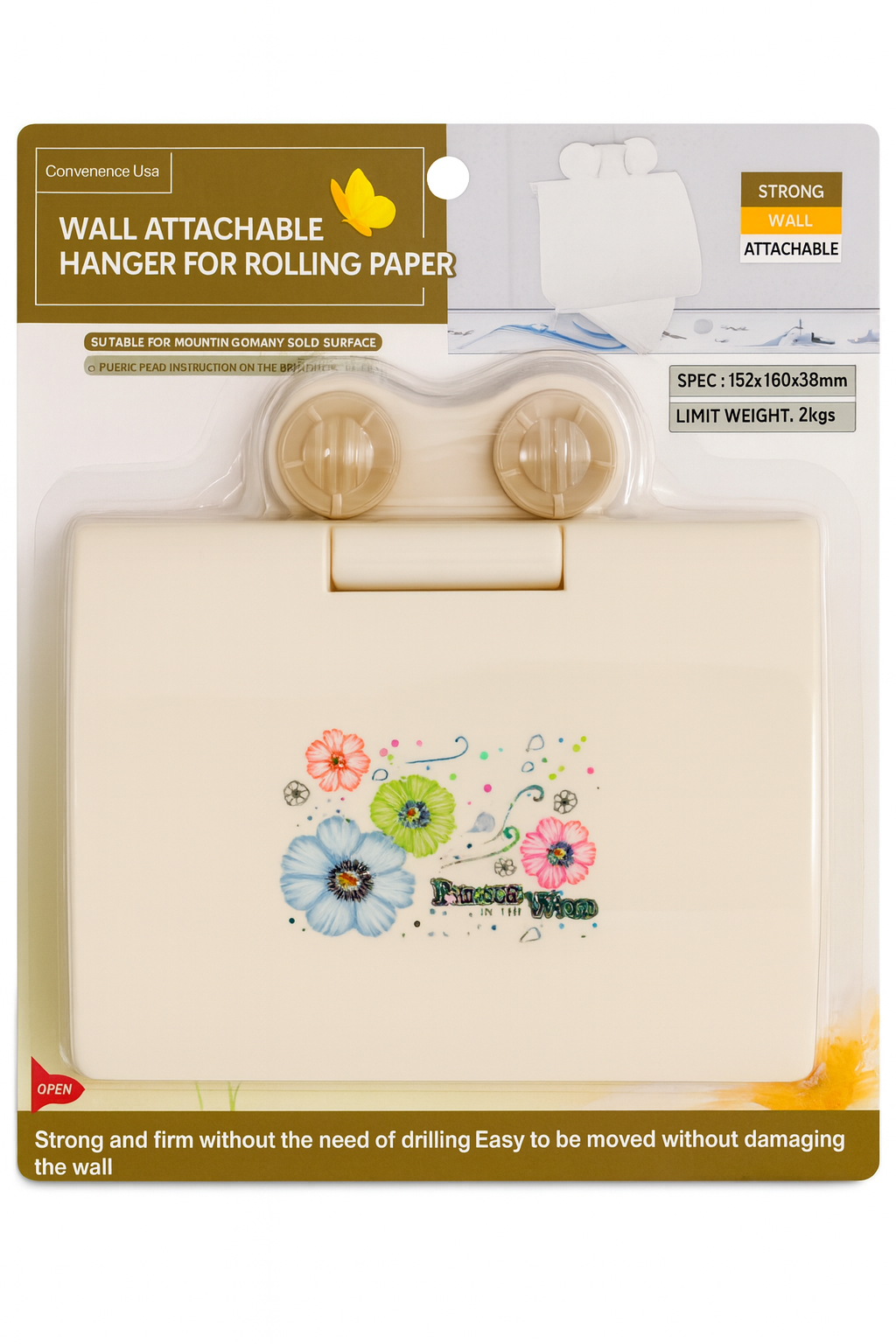 Porta rollo de papel de baño