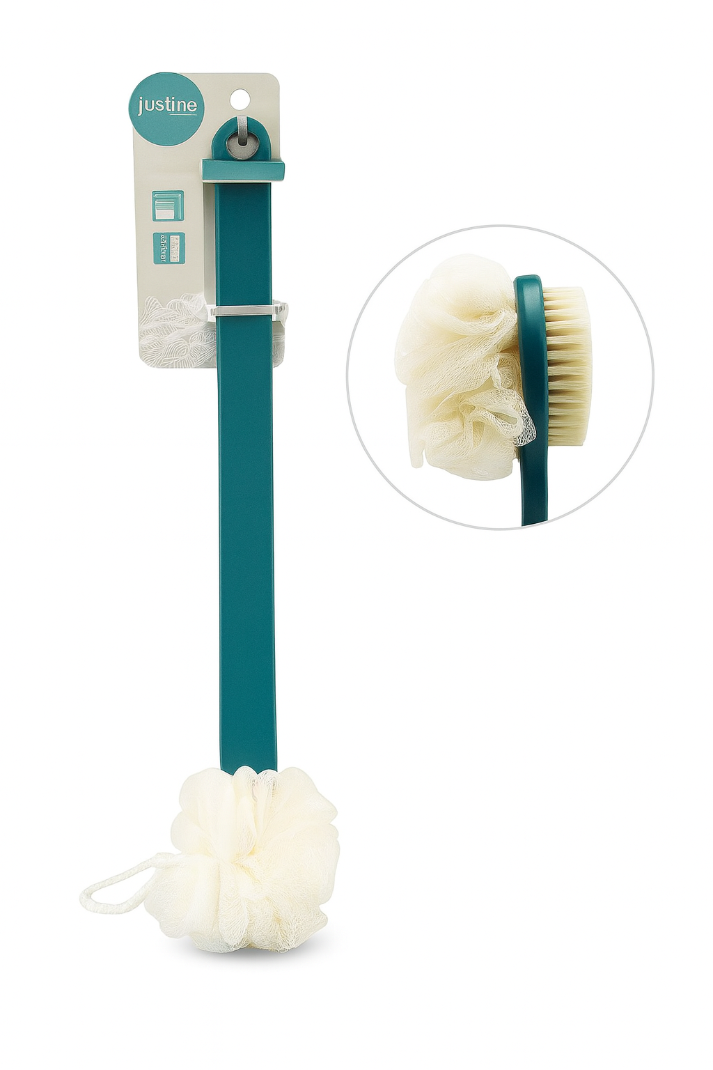 Cepillo de ducha para espalda con mango