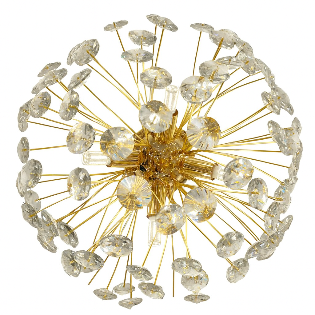 Lámpara colgante de cristal