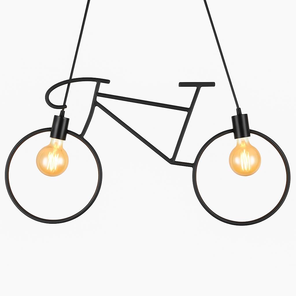 Lámpara Colgante Decorativa Estilo Bicicleta