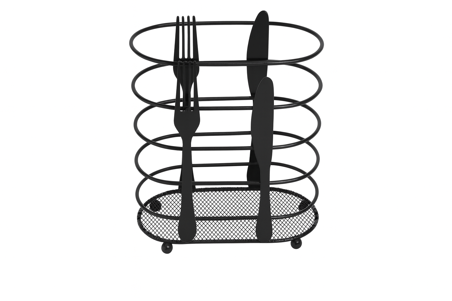 Porta Cubiertos– Organizador de Cocina | 16×8×16cm