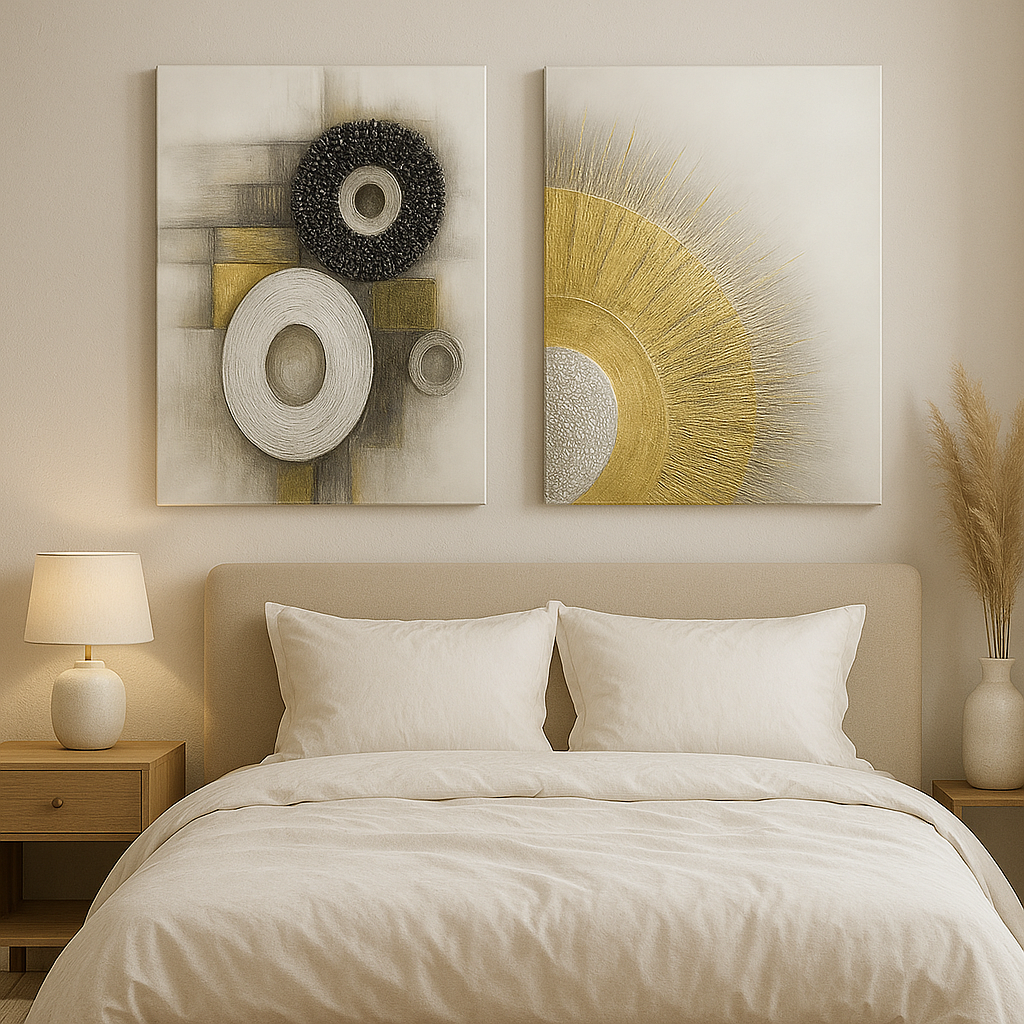 Cuadro decorativo modelo 100×100 cm, diseño moderno para decoración de interiores