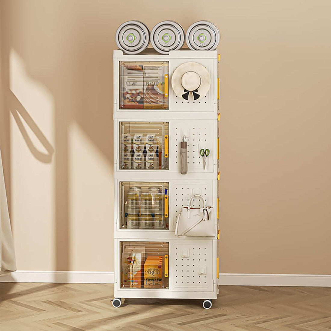 Caja organizadora plastica para libros.