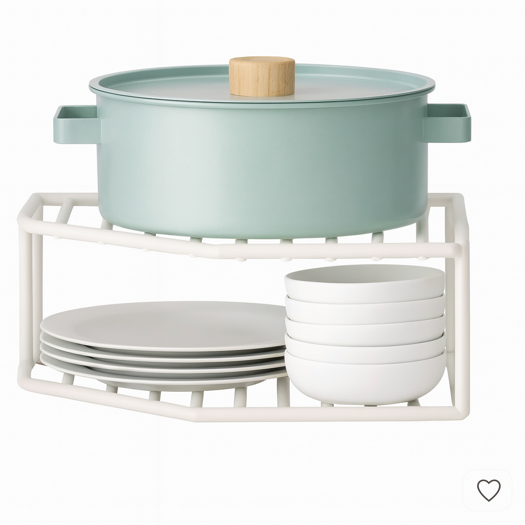 Estante de Almacenamiento para Cocina– 25 × 25 × 12 cm | Compacto y Funcional