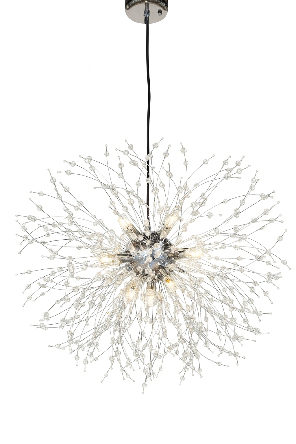 Lámpara colgante de cristal