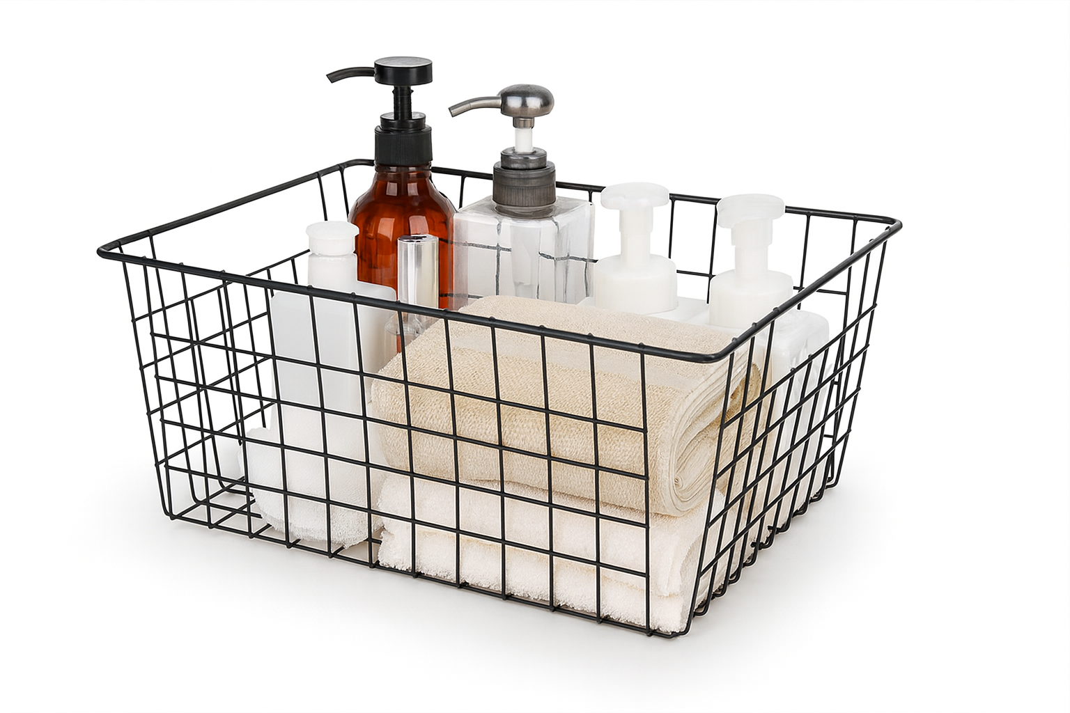 Cesta Organizadora de Metal– 30,5 × 15,5 × 35 cm | Estilo y organización