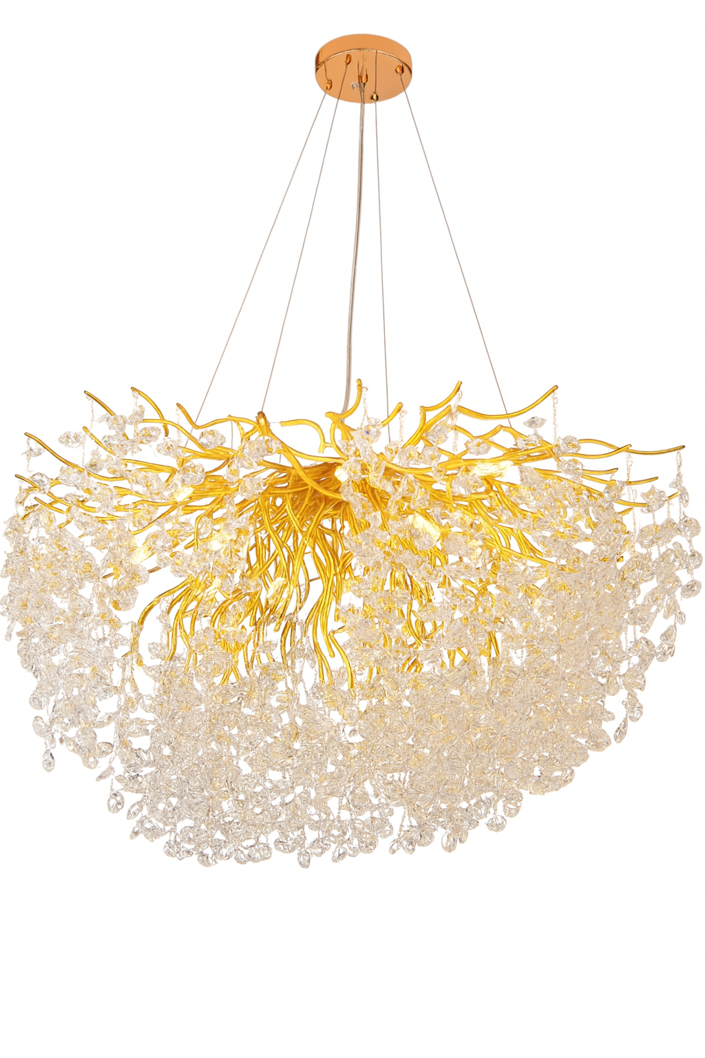 Lámpara colgante de cristal