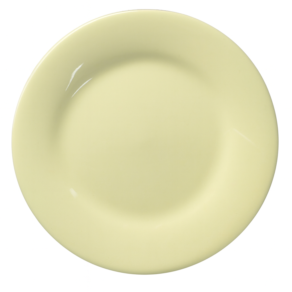 Plato blanco de ceramica
