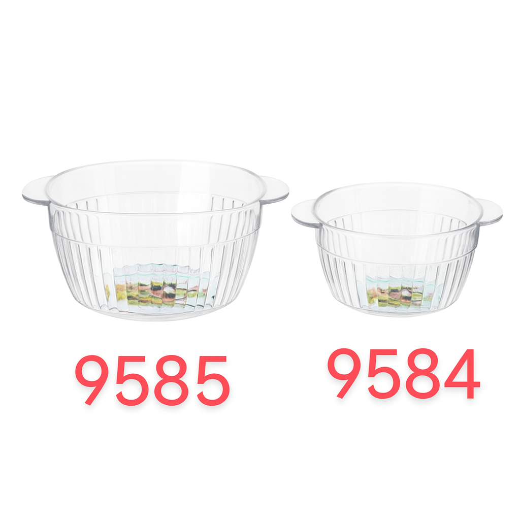 Tazón para Ensalada PD-SZF086 – Plástico | 19×16×7cm