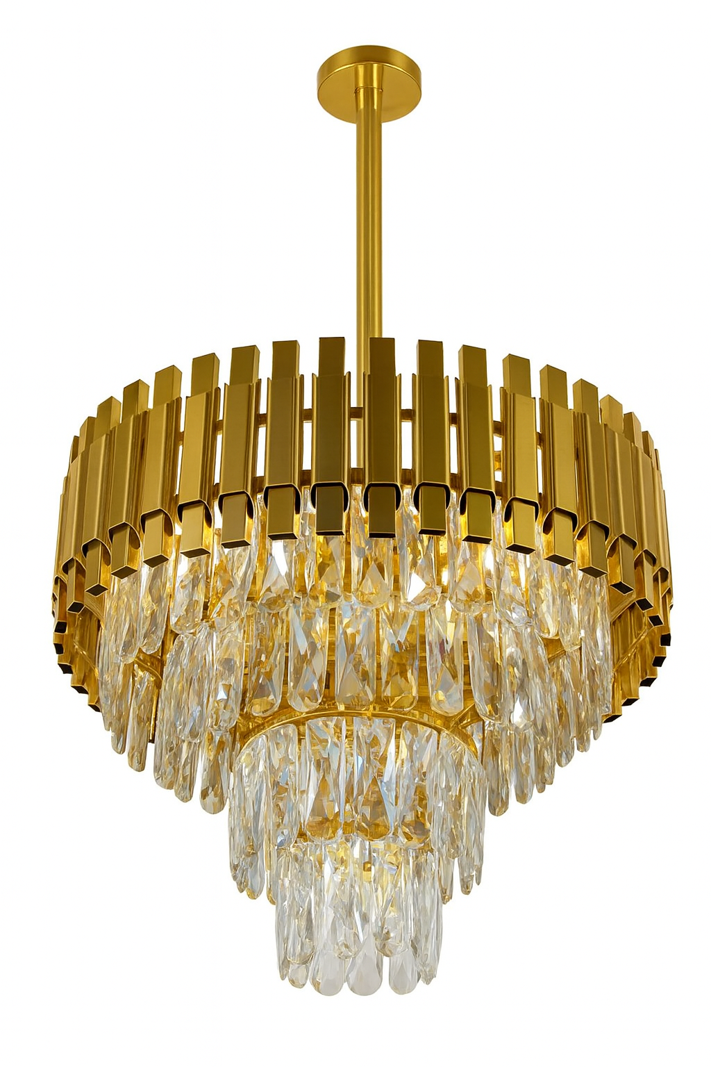 Lámpara colgante de cristal