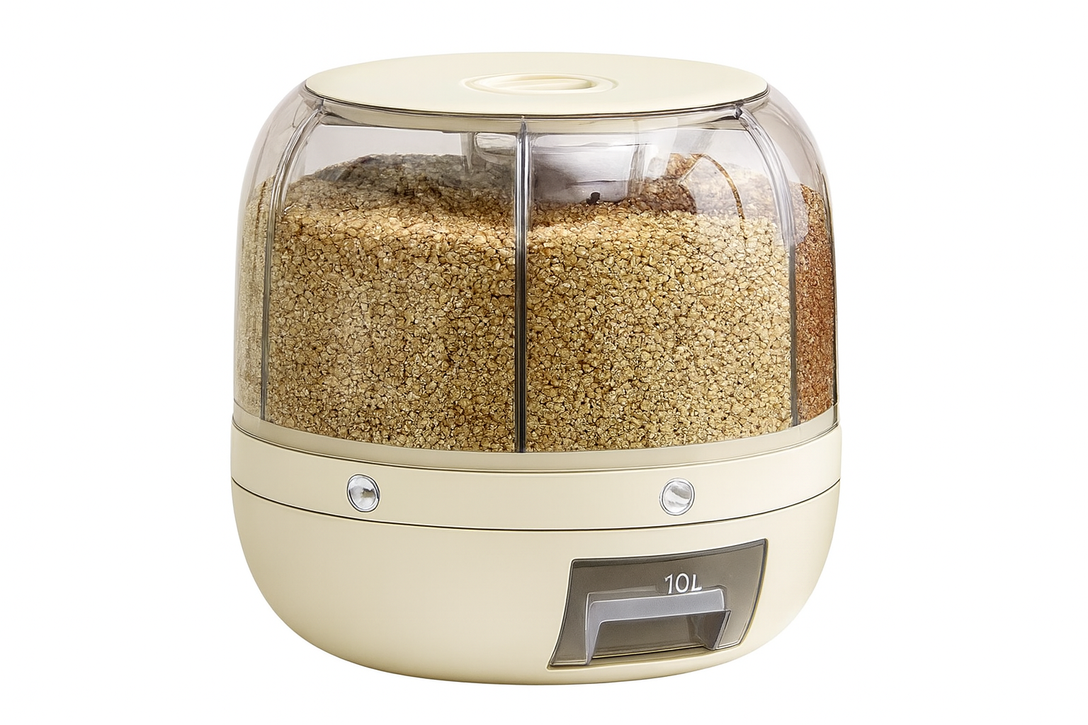 Organizador de plástico para granos variados