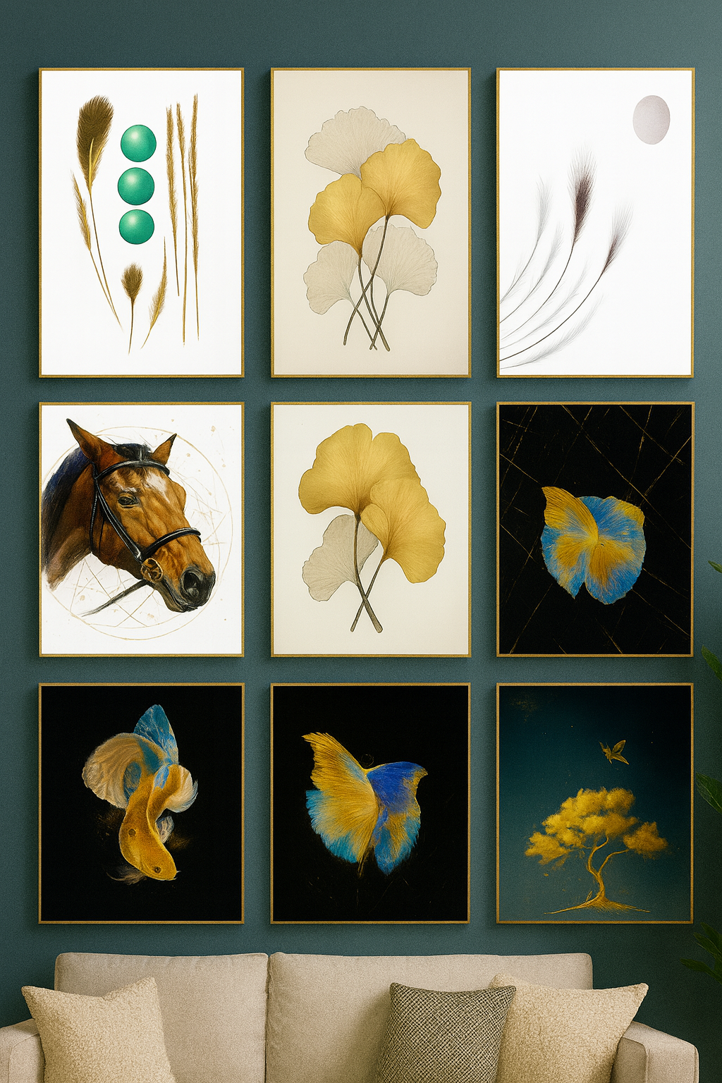 Cuadro decorativo para sala, tamaño 40×60 cm, moderno, elegante y de alta calidad