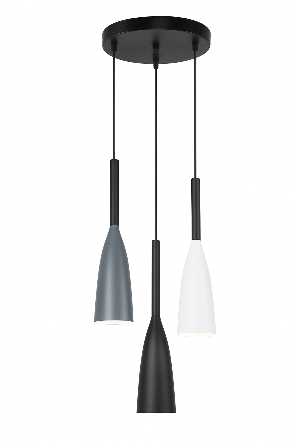 Lámpara colgante de 3 copas