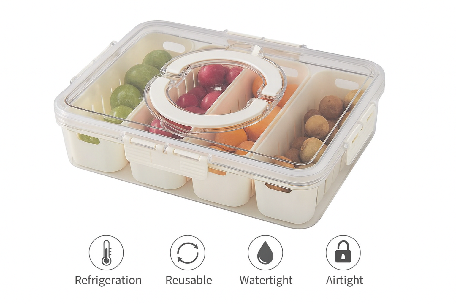 Caja para Conservar Alimentos– Plástico | 31×24×7cm