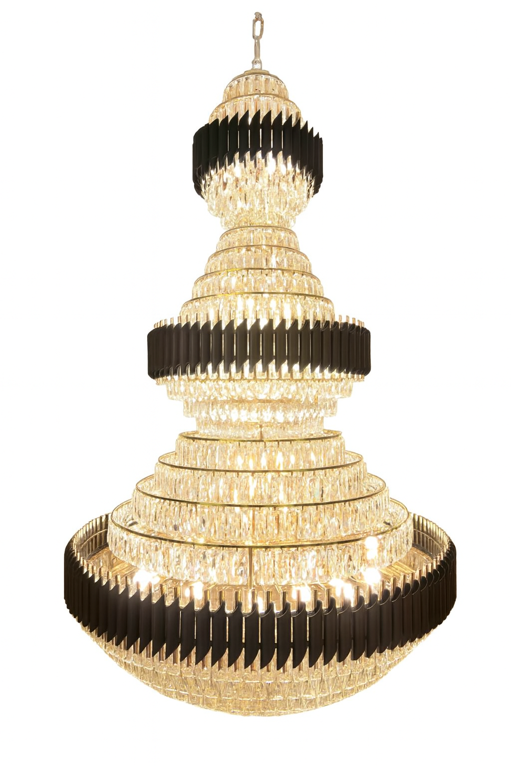 Lámpara colgante de cristal