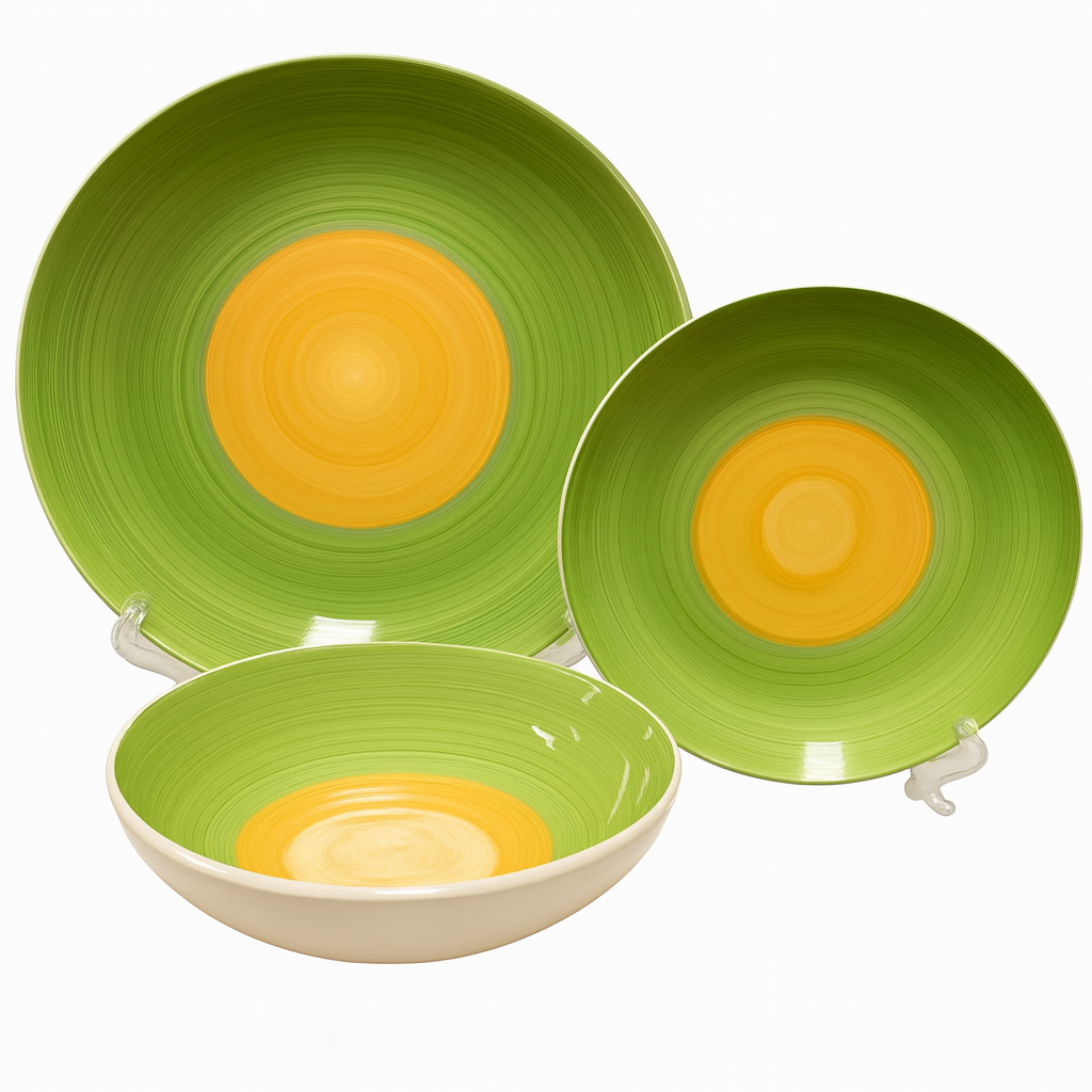 Set de plato y cuenco de ceramica variedad