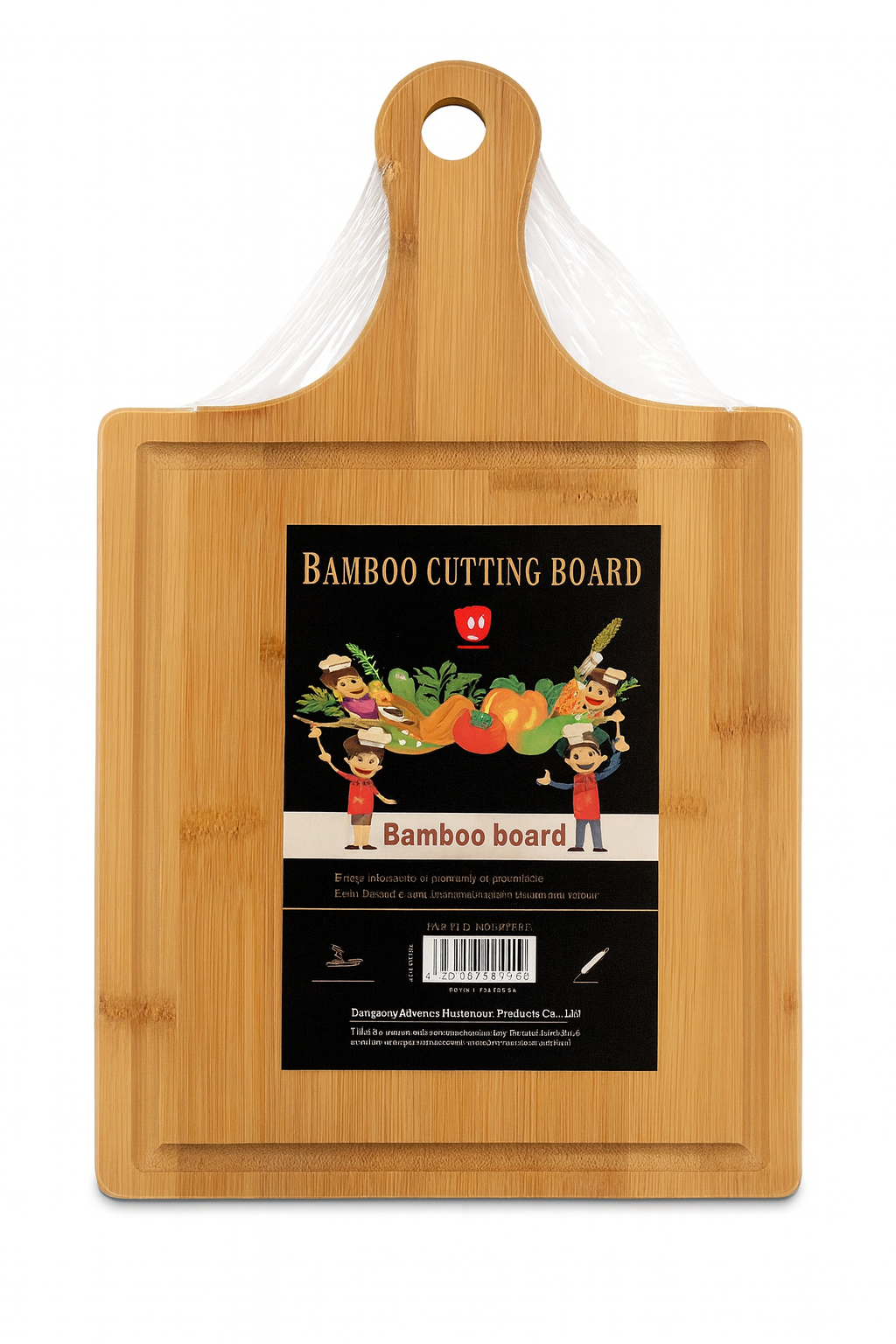 Tabla bambú pizza, 40x24x1,5 cm.