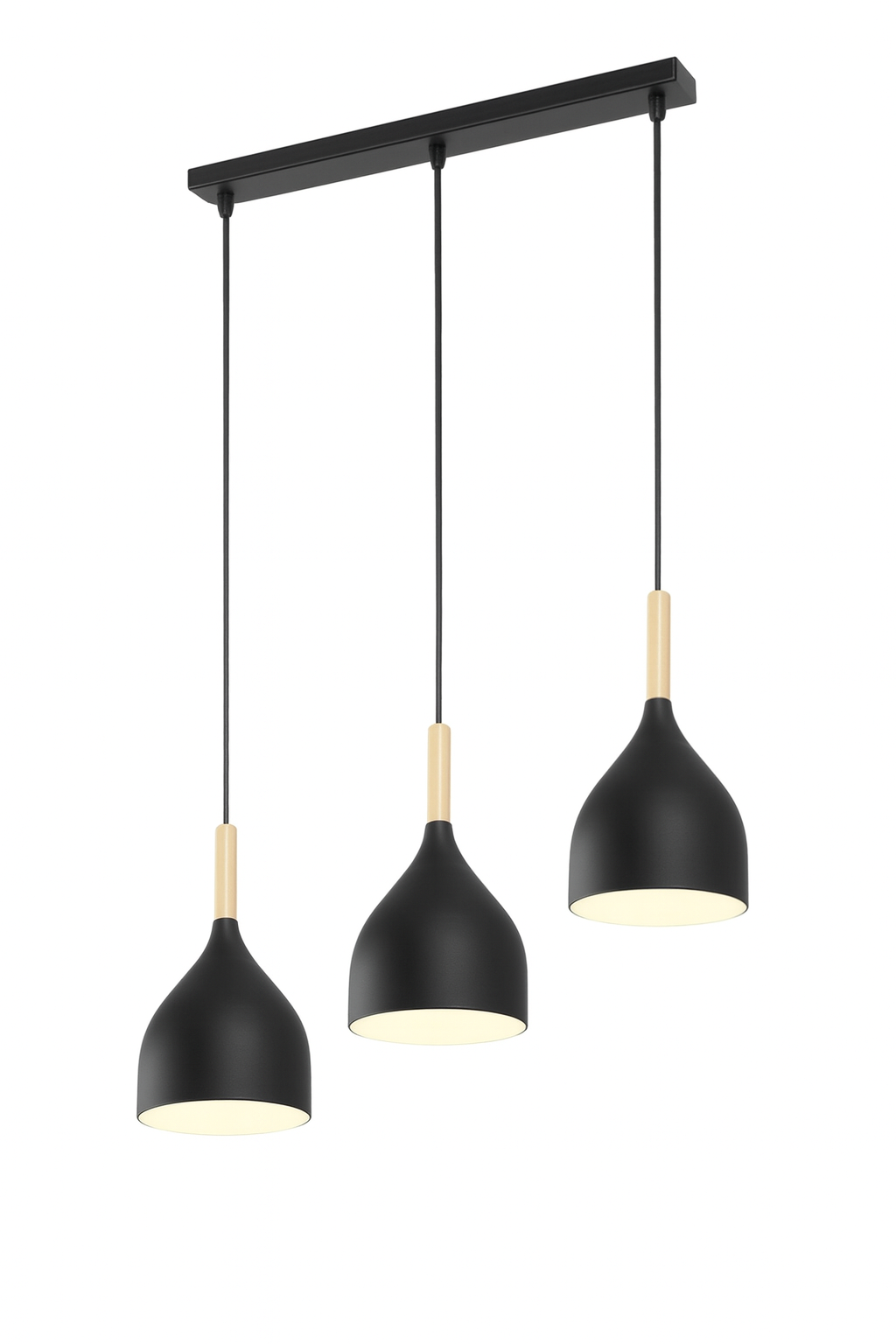 Lámpara colgante de 3 copas