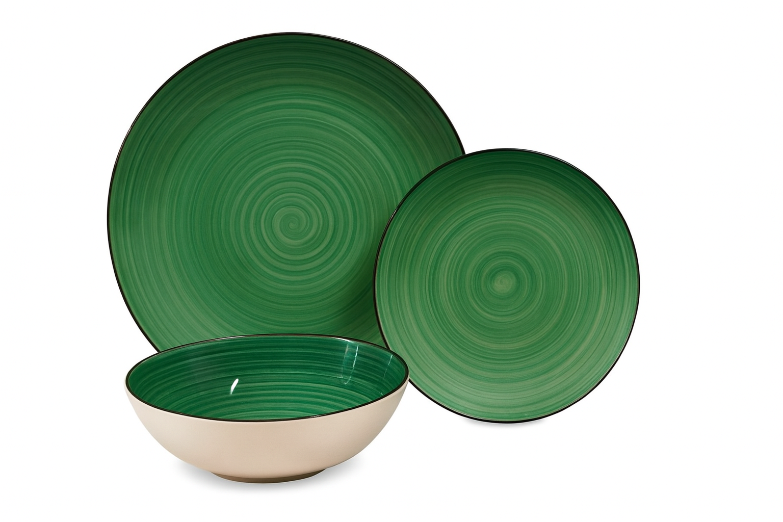 Set de plato y cuenco de ceramica variedad