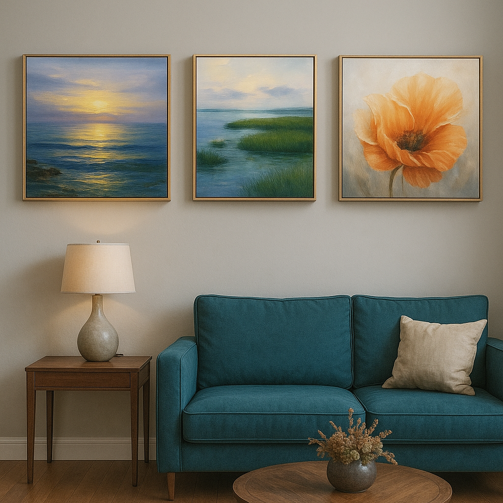 Cuadro decorativo 100×100 cm, diseño moderno para decoración de interiores